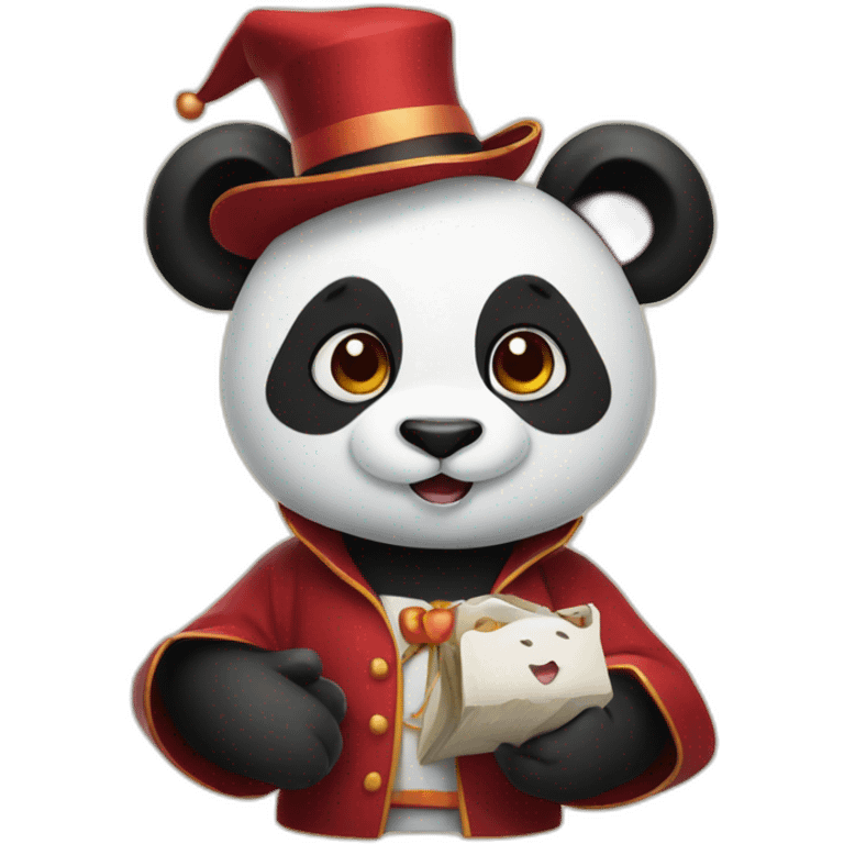 Panda magicien emoji