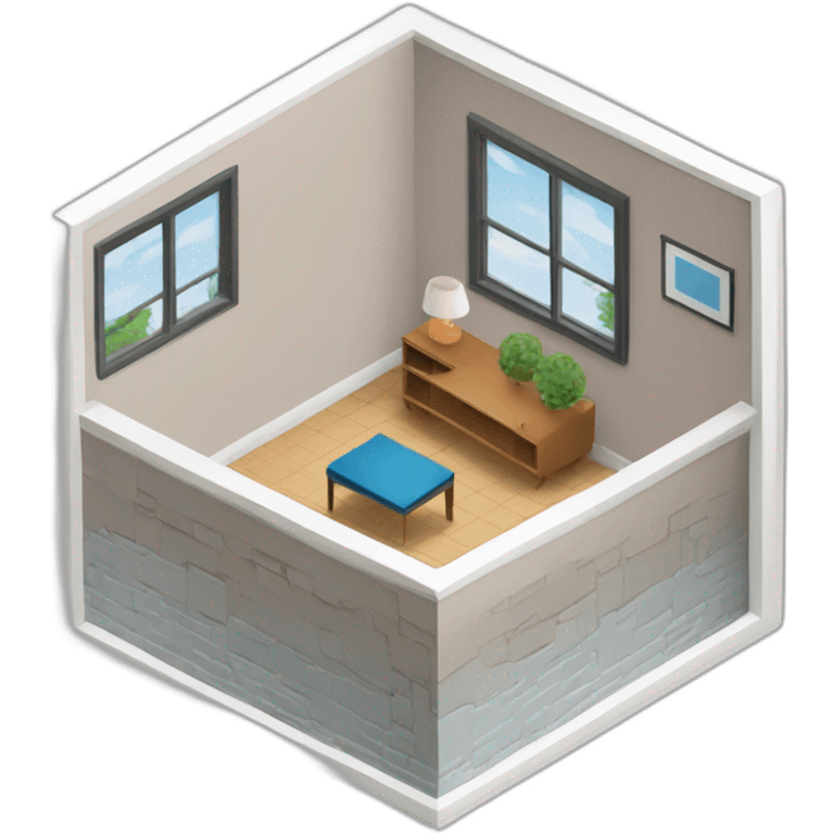 isometric square floor layout emoji