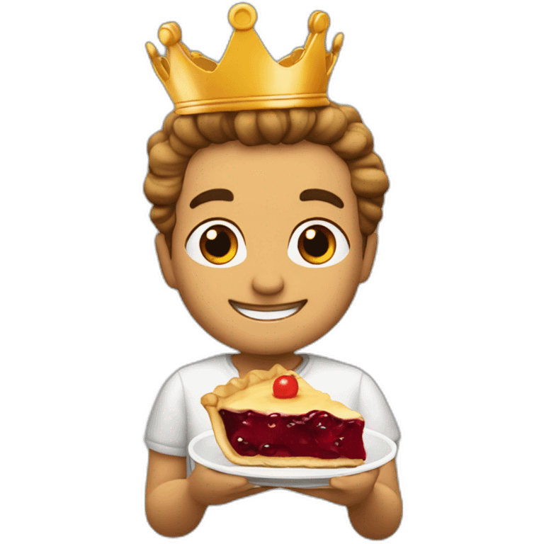 pie con corona de rey emoji