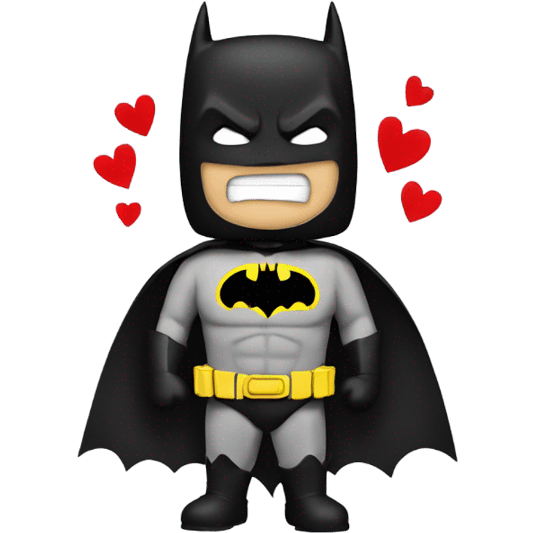 batman with hearts emoji