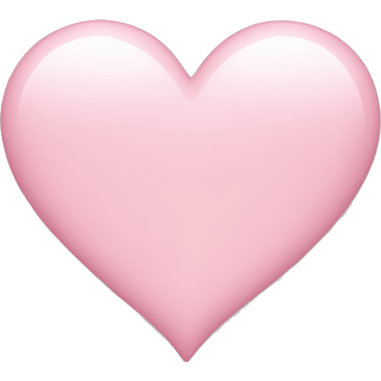 Light pink love heart  emoji