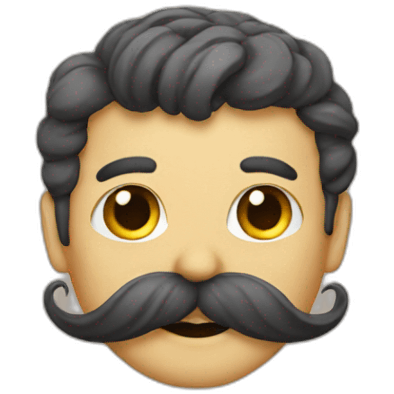 Un Moustache emoji