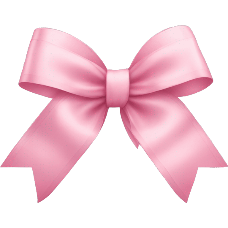 light pink ribbon bow emoji