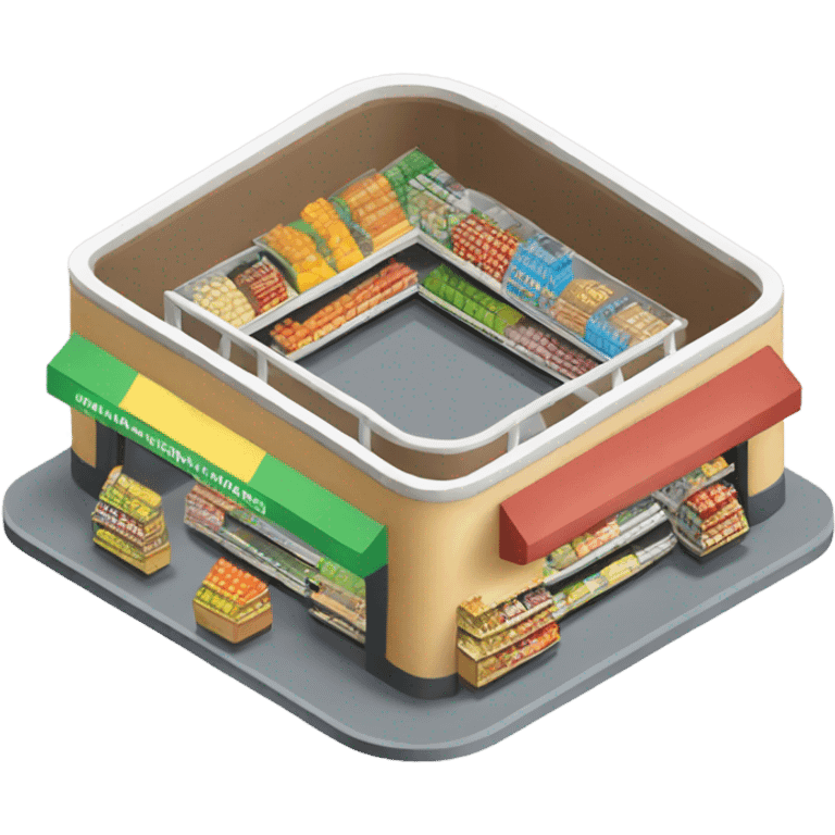 isometric supermarket emoji