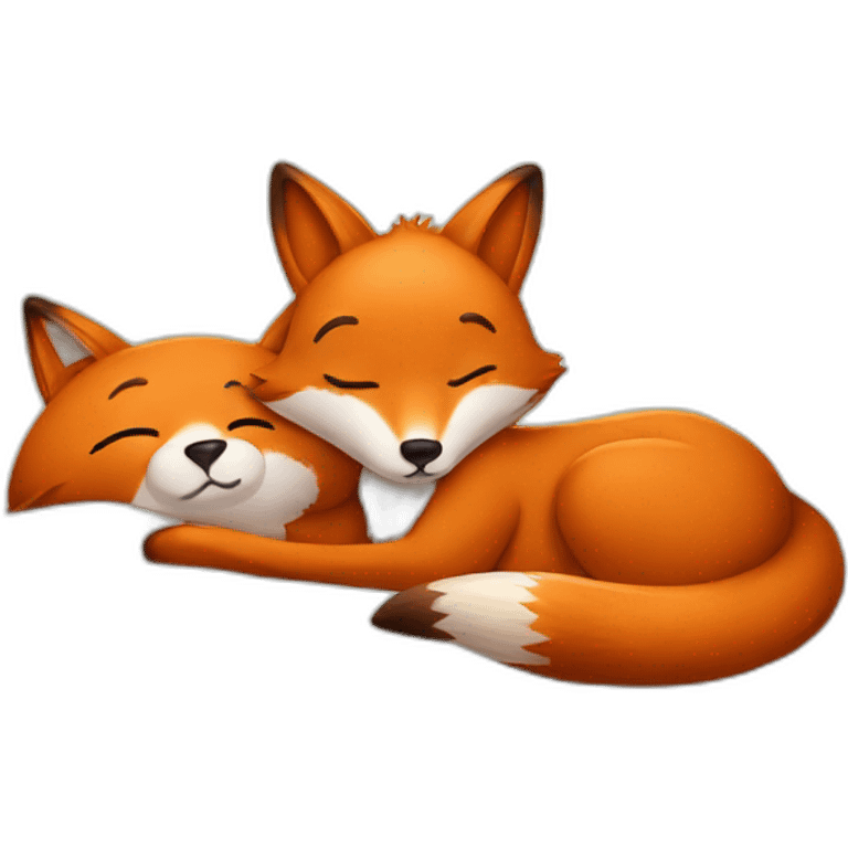 Fox in bed emoji