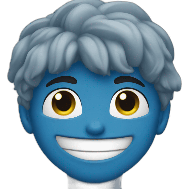 Corazon azul  emoji