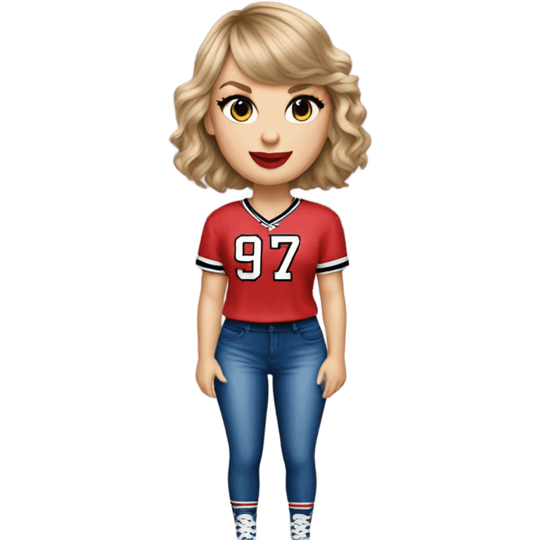 Taylor swift with 87 jersey  emoji