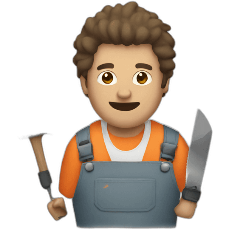 Man with saw emoji