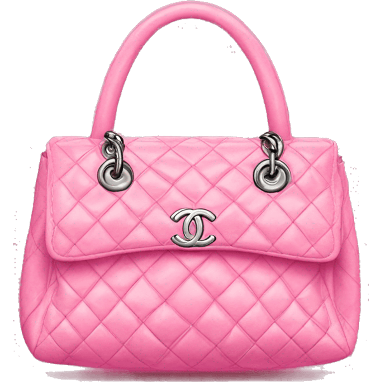 Money in a pink Chanel bag  emoji