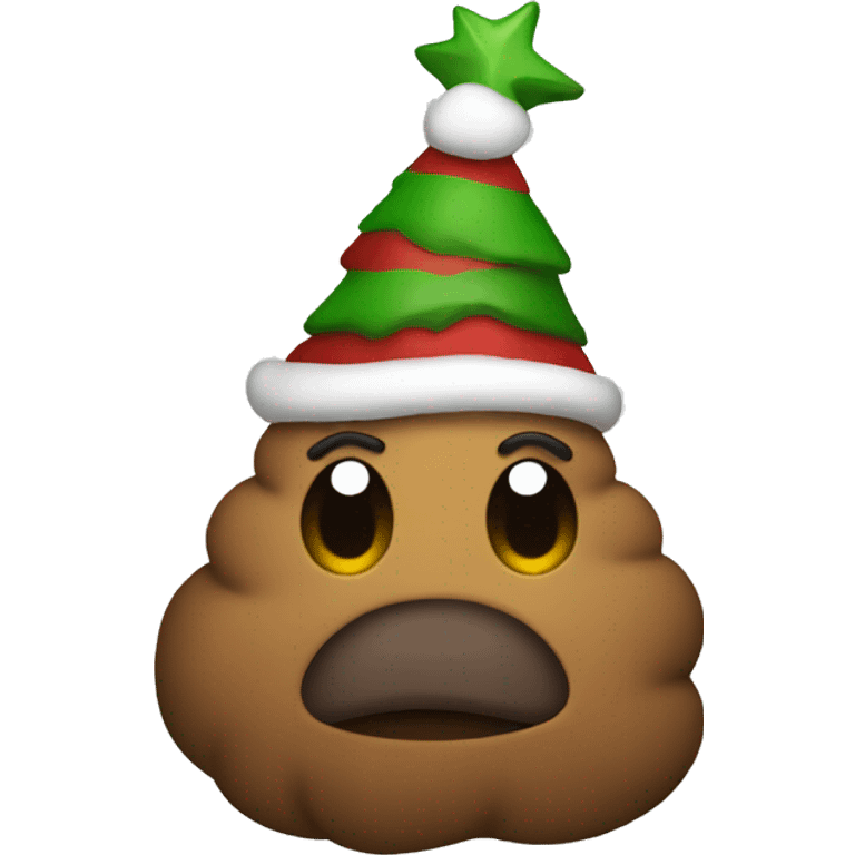 Christmas poo  emoji