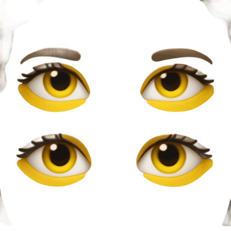 yellow eyelids emoji