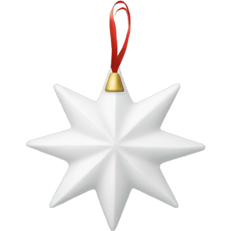 christmas decoration white star emoji