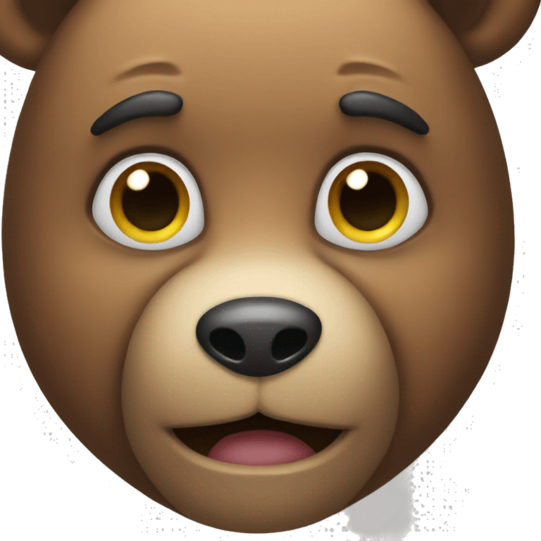 creepy teddy bear emoji