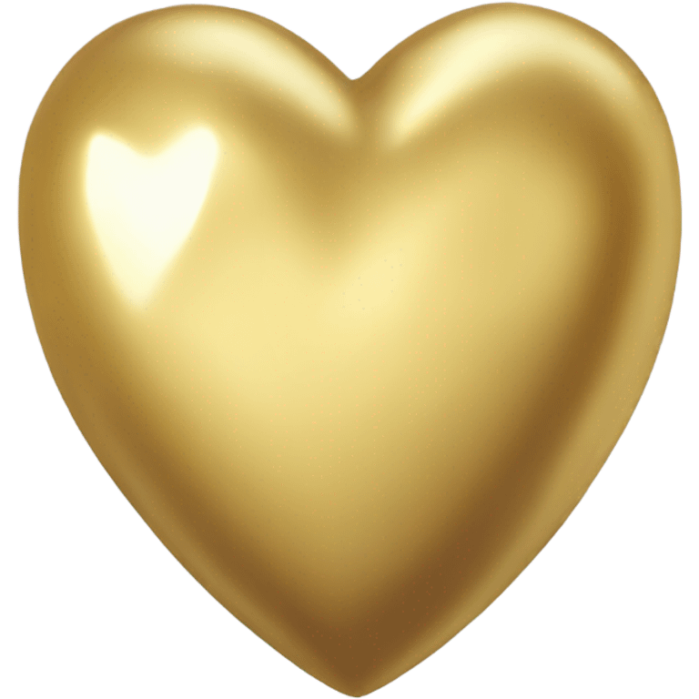 A heart made of gold emoji