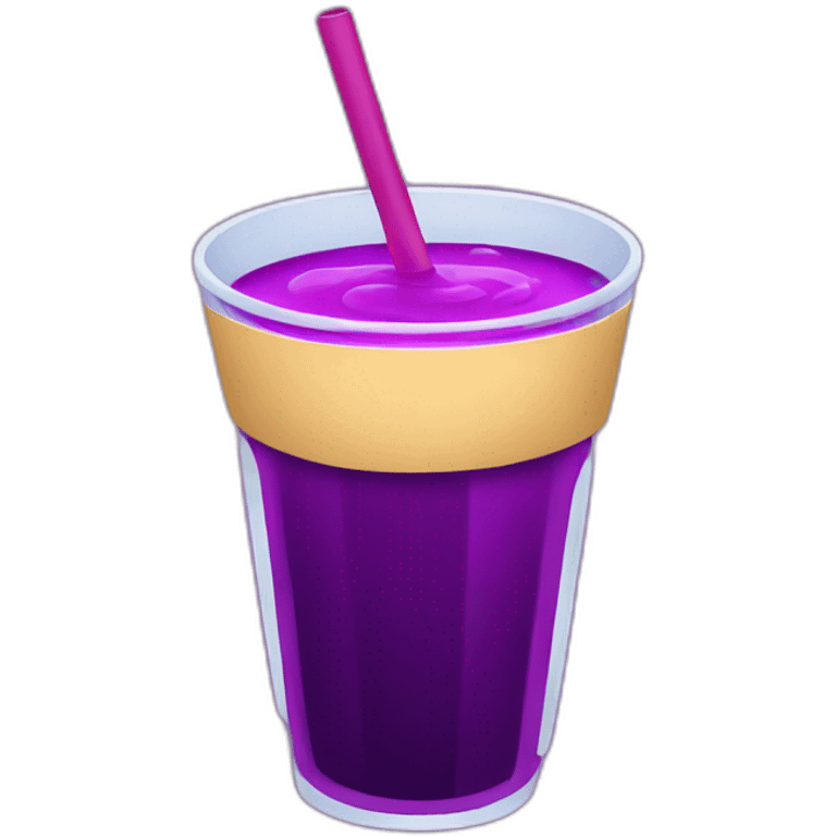 Cup with a purple juice emoji