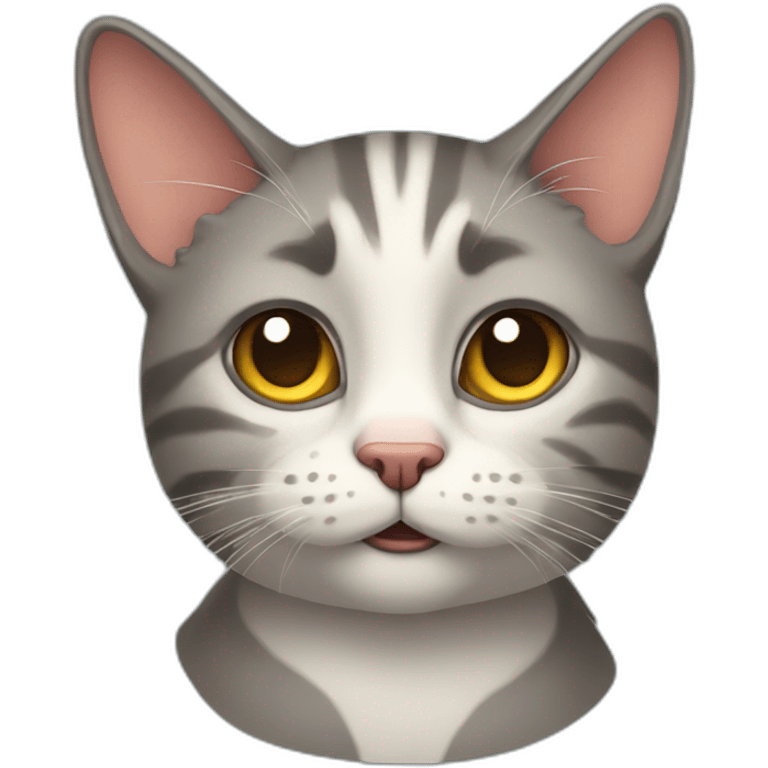 Sceptical cat emoji