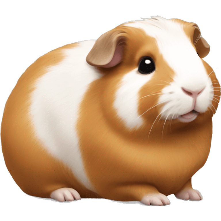 Guineapig laying down very cute but realistic emoji