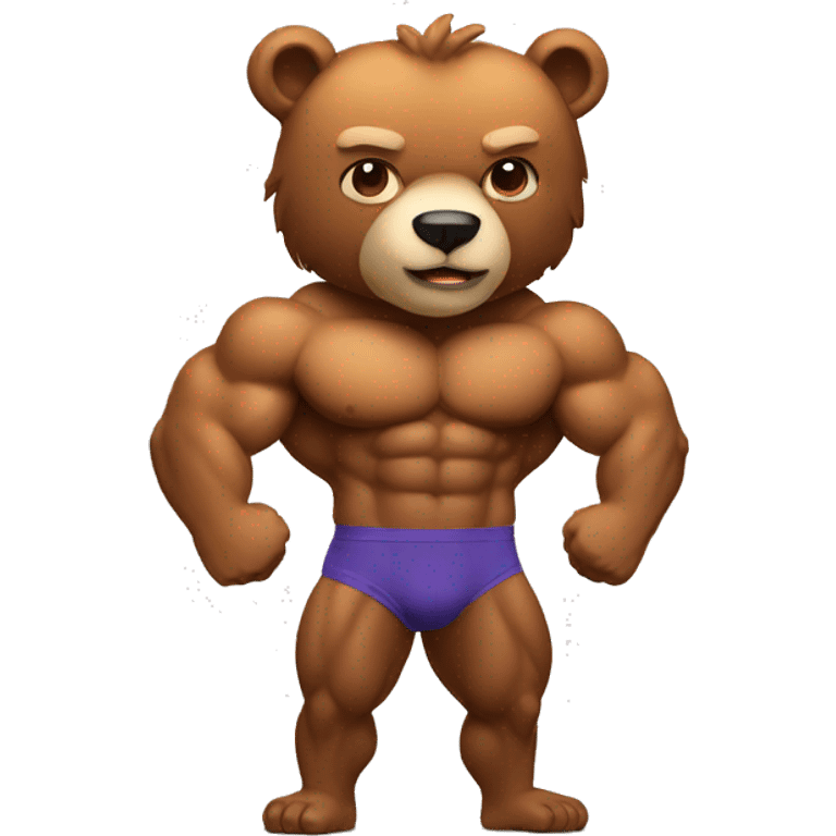 Bear bodybuilder emoji