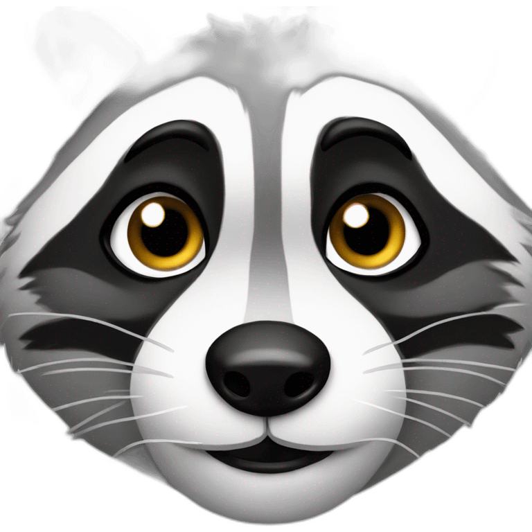 Racoon drawing emoji