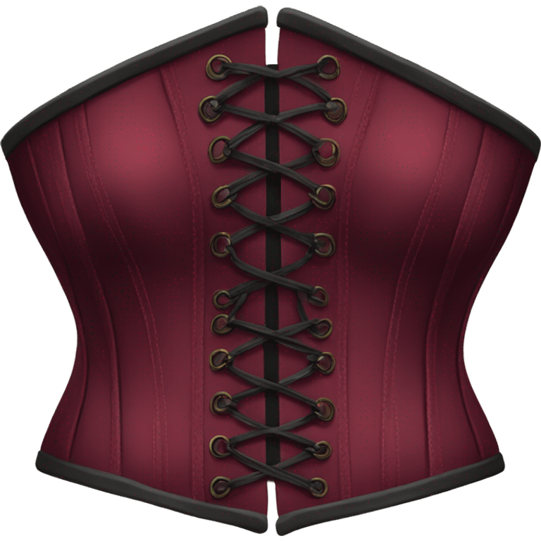 Burgundy corset  emoji