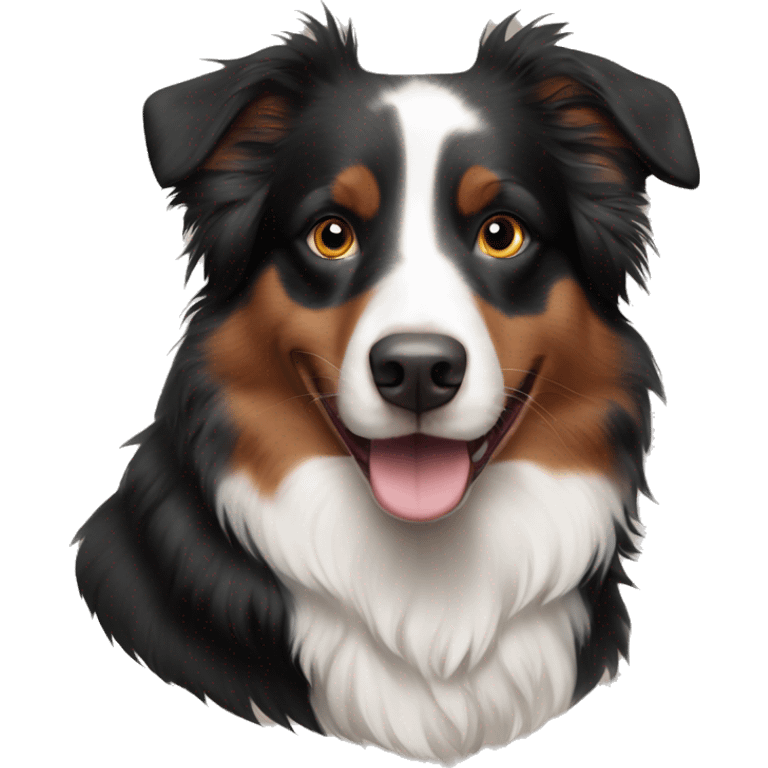 Red Tri Australian shepherd emoji