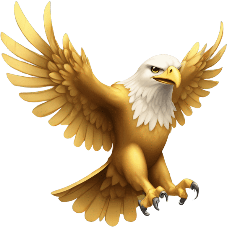 Gold eagle  emoji