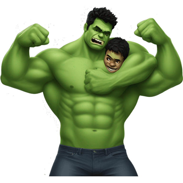 Jordan bardella with hulk hug emoji