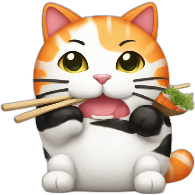 sushi cat emoji