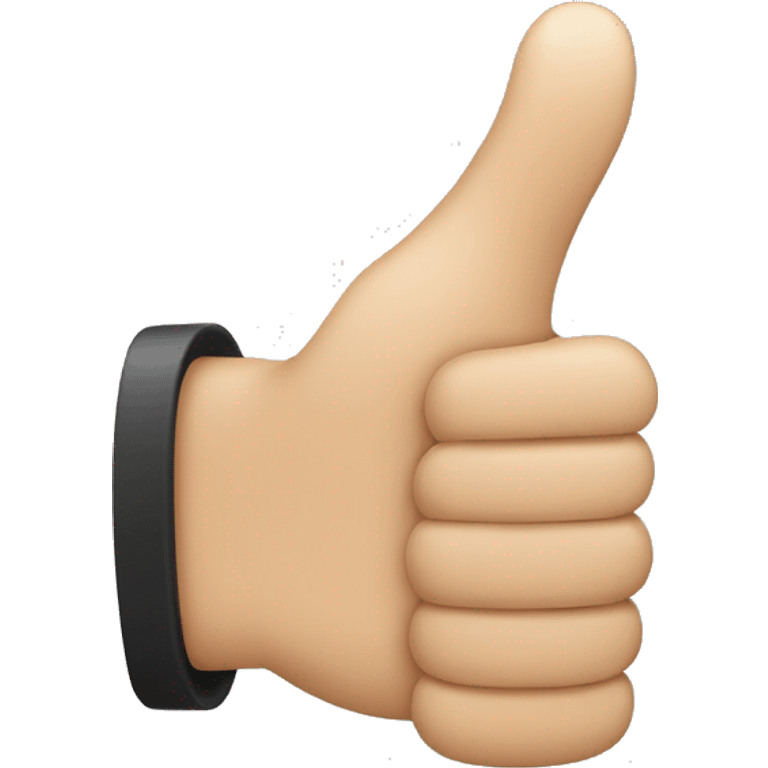 Thumbs up with half of a thumb in banda emoji