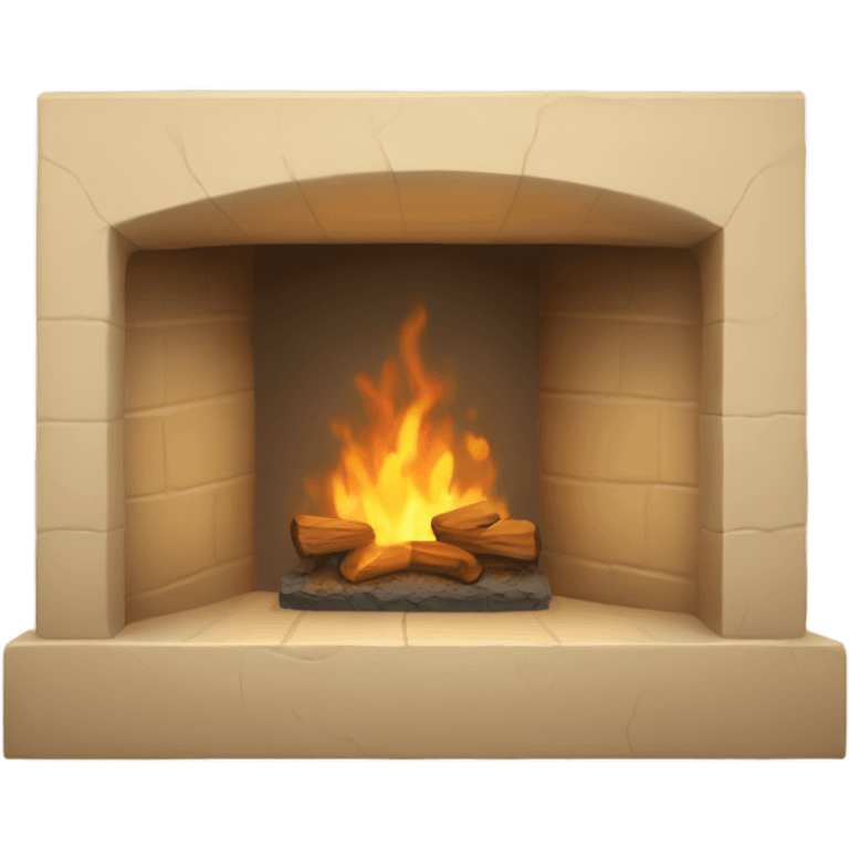 Beige hearth emoji