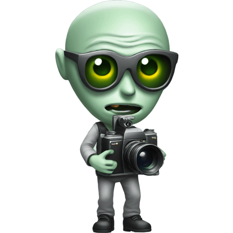 Alien director holding camera emoji