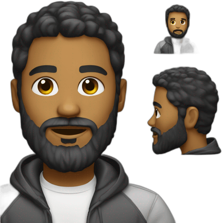 Dj with beard emoji