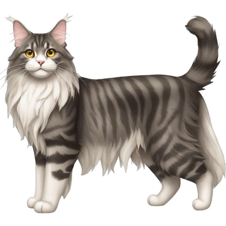 Maine coon Cat Full Body emoji