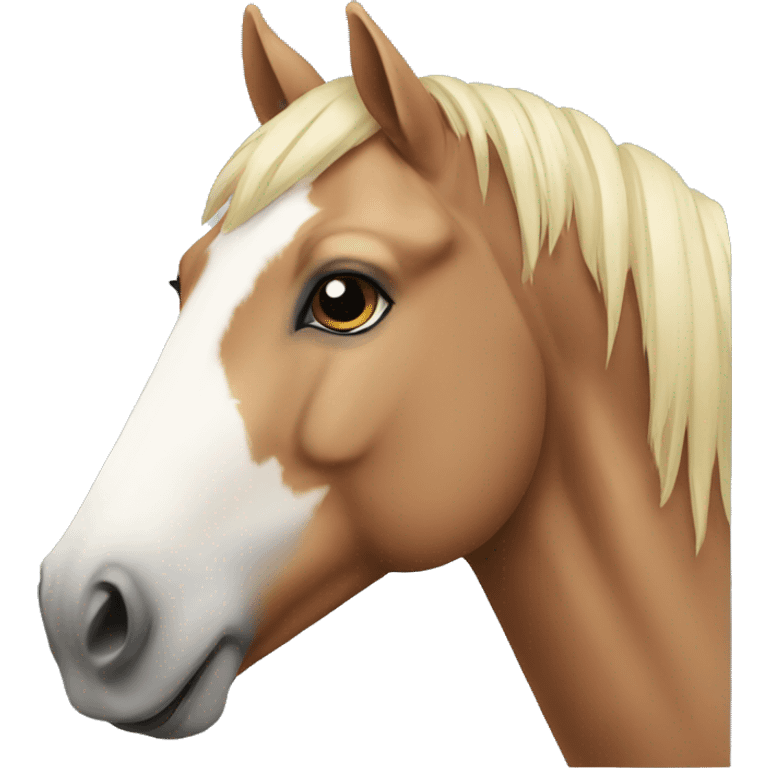 A horse emoji