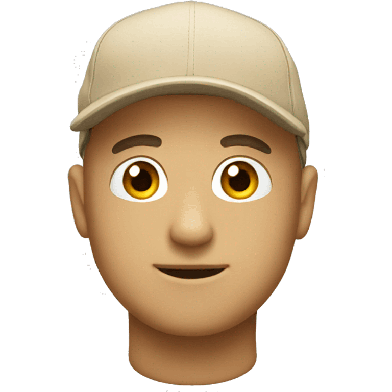 beige cap emoji