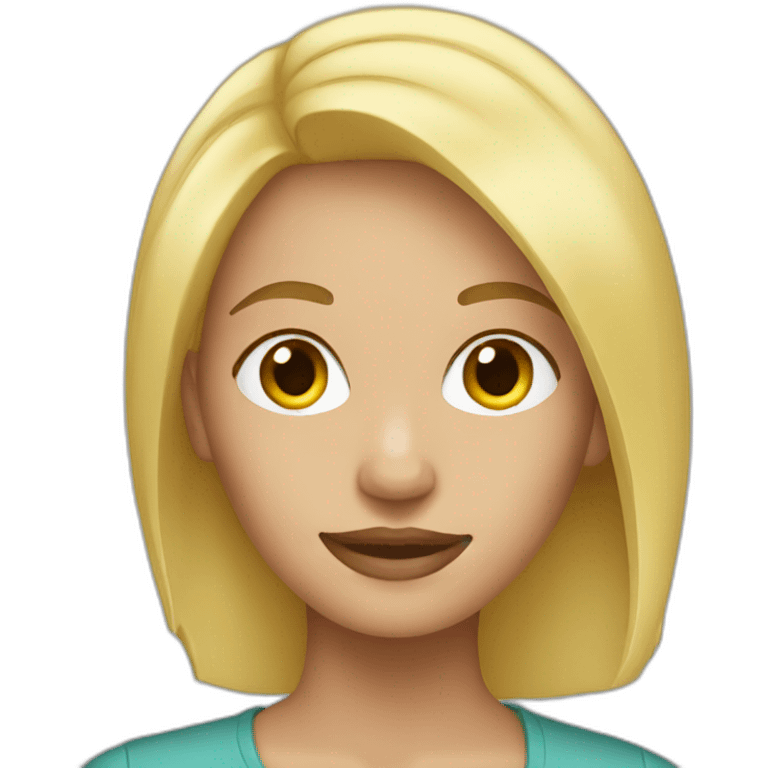 blonde woman emoji