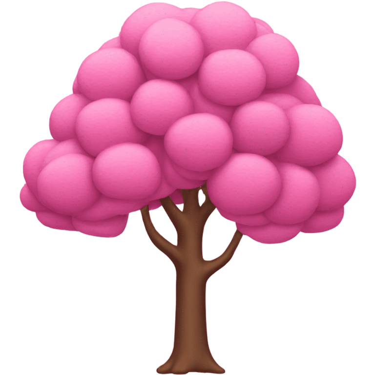 Pink tree emoji