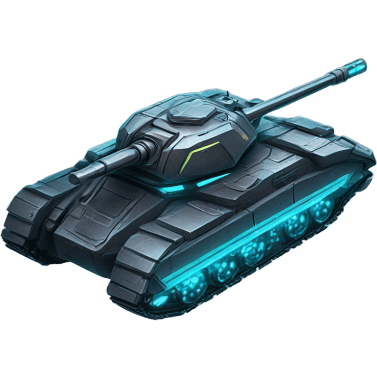 futuristic tank with neon lights emoji