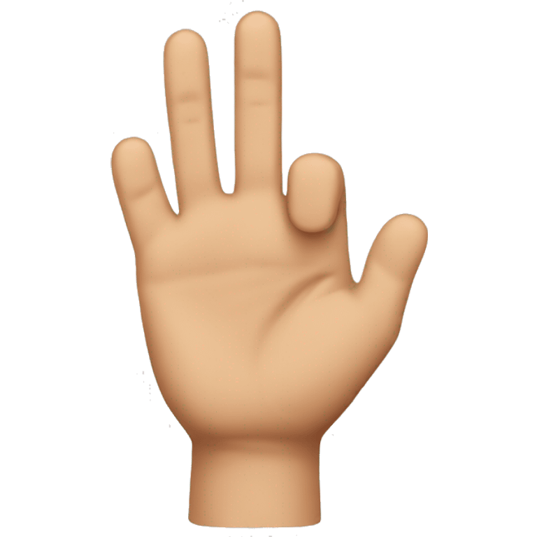 three last fingers emoji