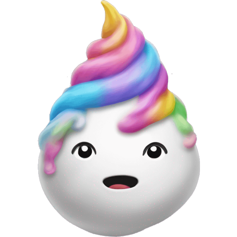 Unicorn poop emoji