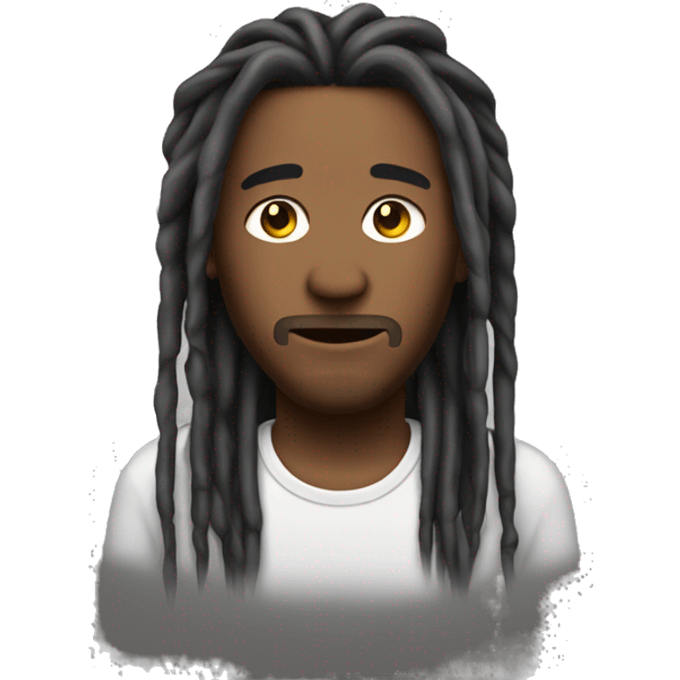 Man chest with dreads  emoji