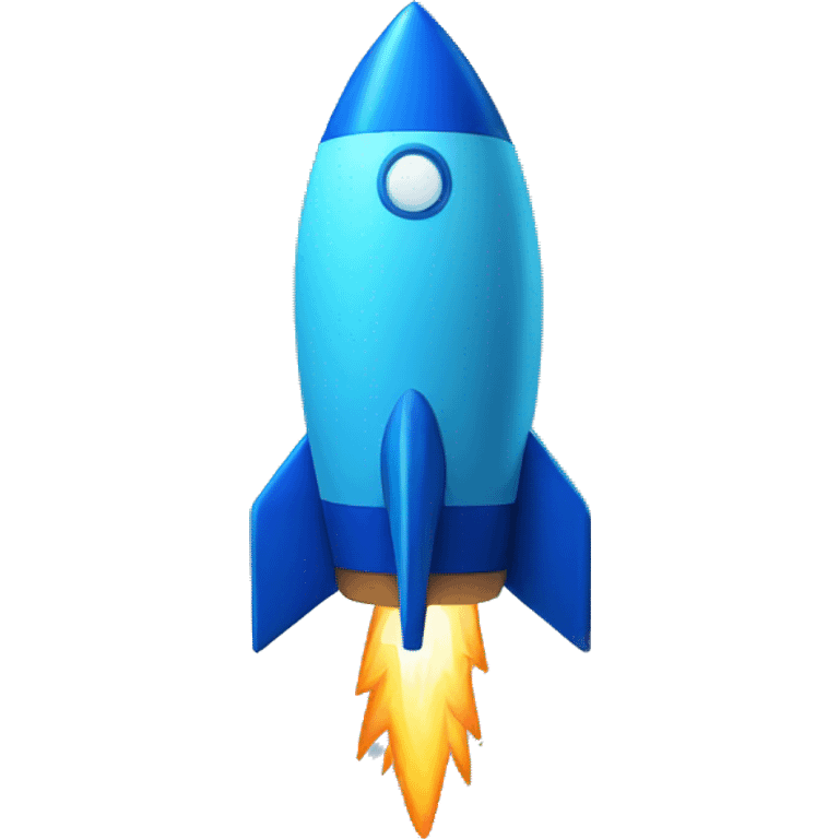 rocket crypto blue emoji