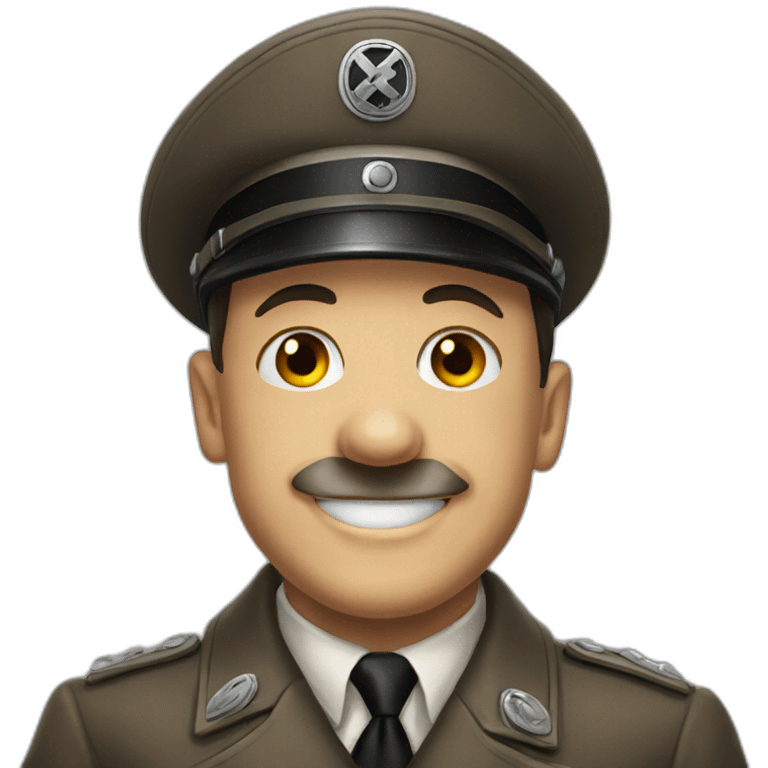 Hitler smiling emoji