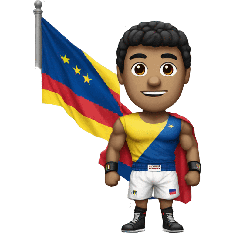 Rocky Balboa with a Colombian flag (Colombia country) emoji