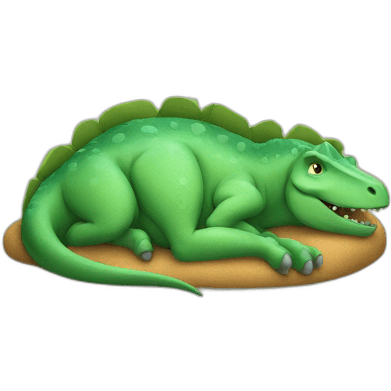 dinosaur sleeping emoji