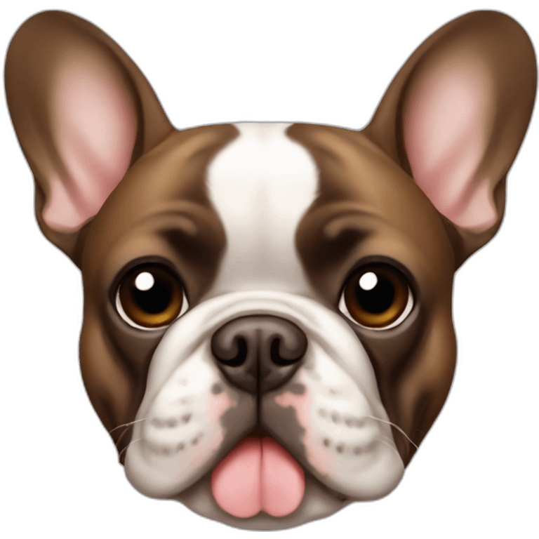 French bulldog brown emoji