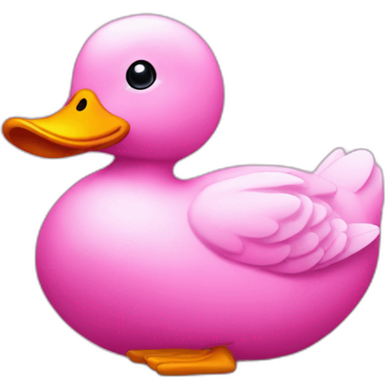 Pink duck emoji