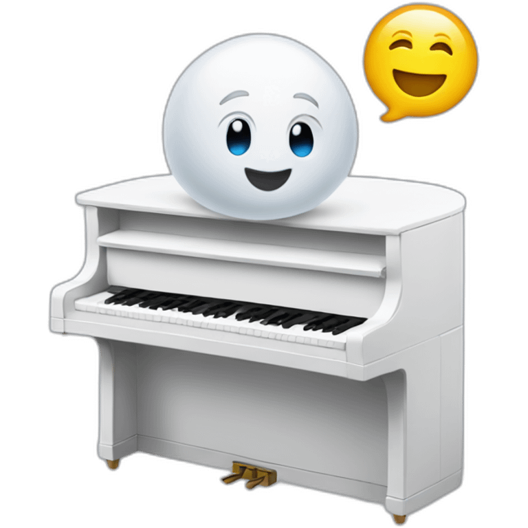 casper with a piano emoji