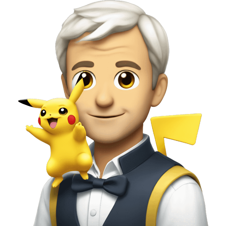 Emanuel Macron en pikachu emoji