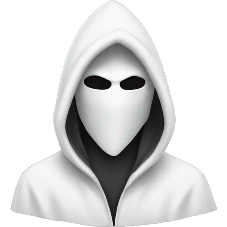 white pointy hooded mask emoji